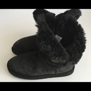 Ugg Bailey Button Black Boots 9